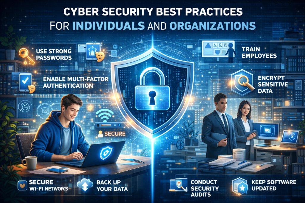 Cyber Security Best Practices for Individuals and Organizations 🔐💻🏢
